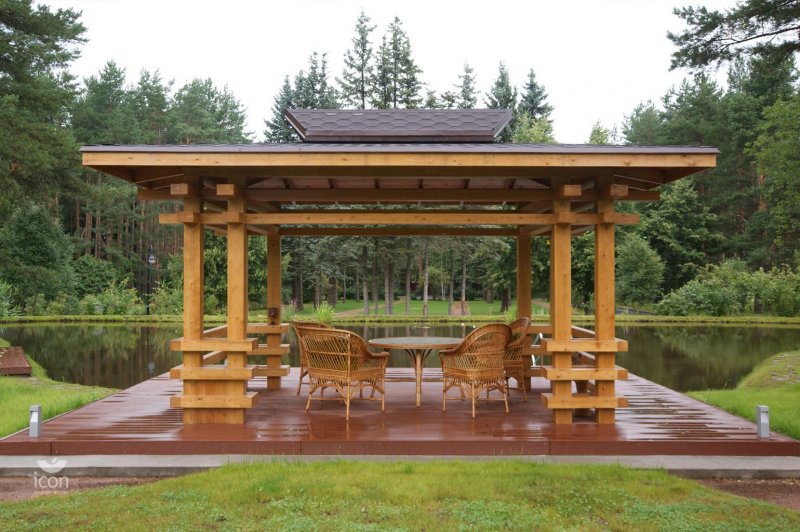 Беседка брусовая Gazebos