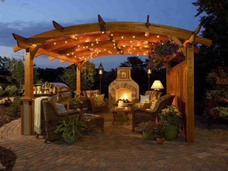 Беседка брусовая Gazebos