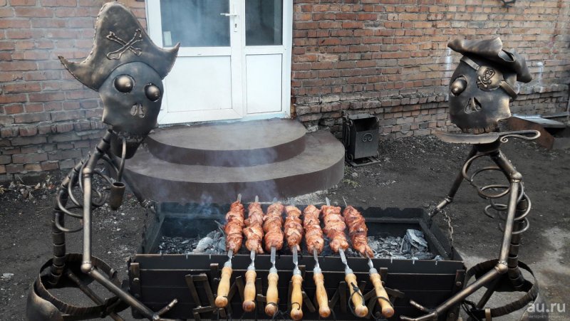 Мангал с котами