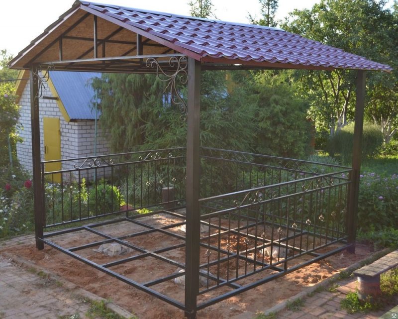 Беседка 3х3 металлическая