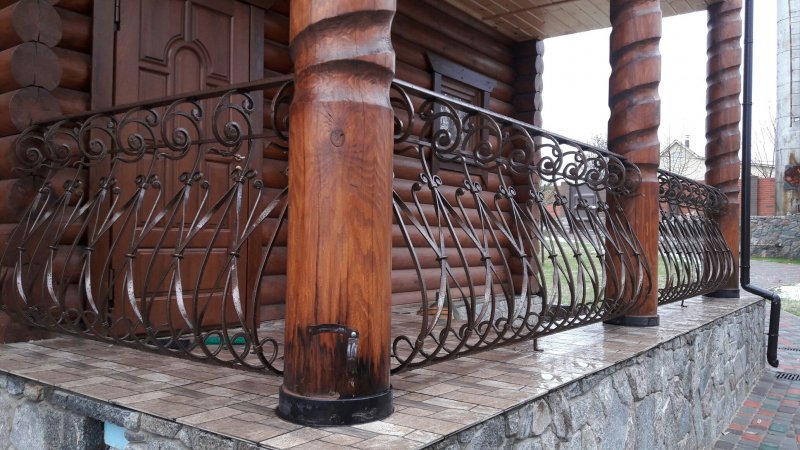 Перила заборы кованые