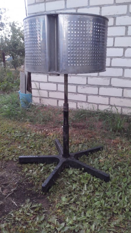 Кострище из барабана стиральной машинки