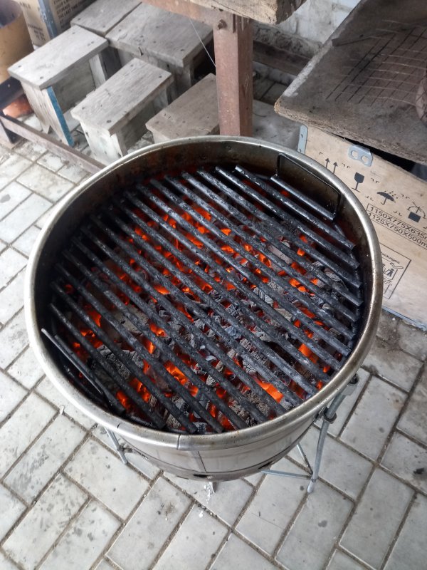 Мангал из стиралки