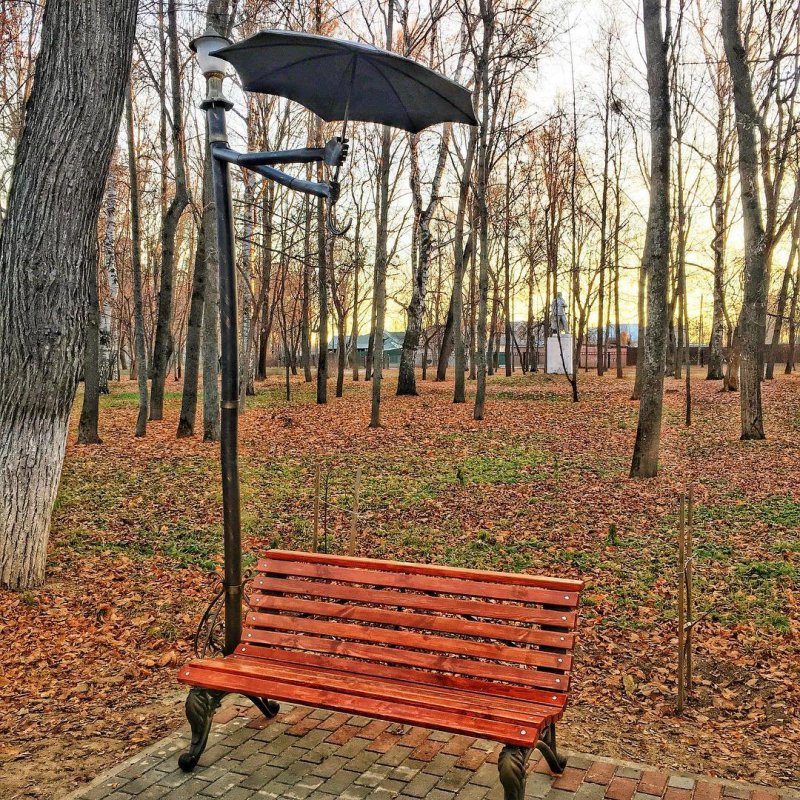 Парк Ленина Белгород лавочки