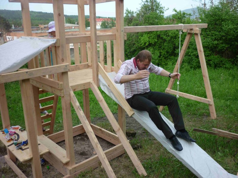 Самодельные площадки для детей