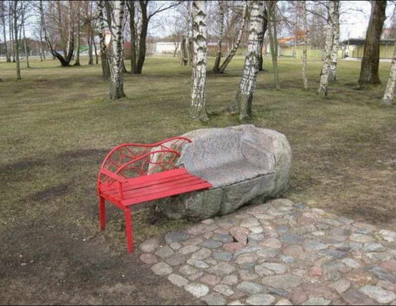 Смешные скамейки для дачи