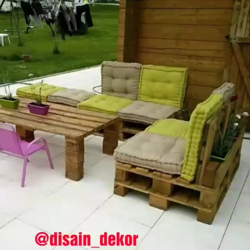 Мебель для сада из полет