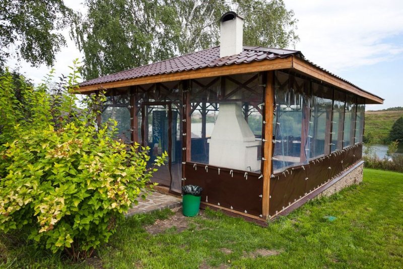 Парк Орловский мангальные беседки