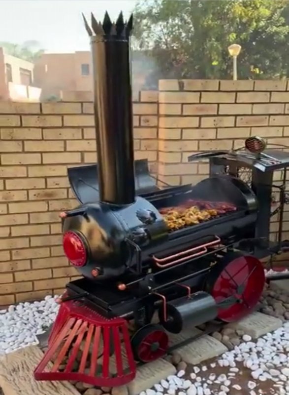 Паровоз из печи