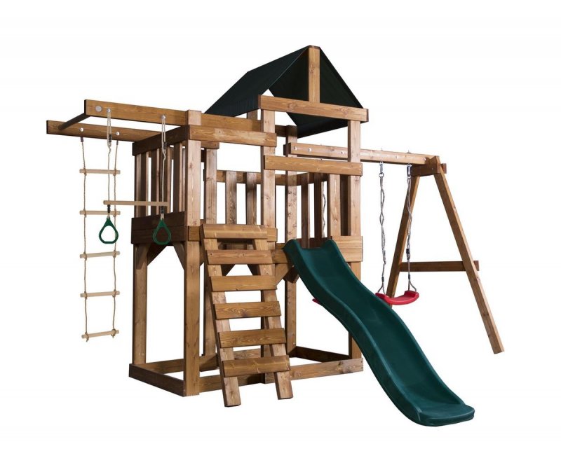Спортивно-игровой комплекс BABYGARDEN со скалолазкой и горкой 2.4 м