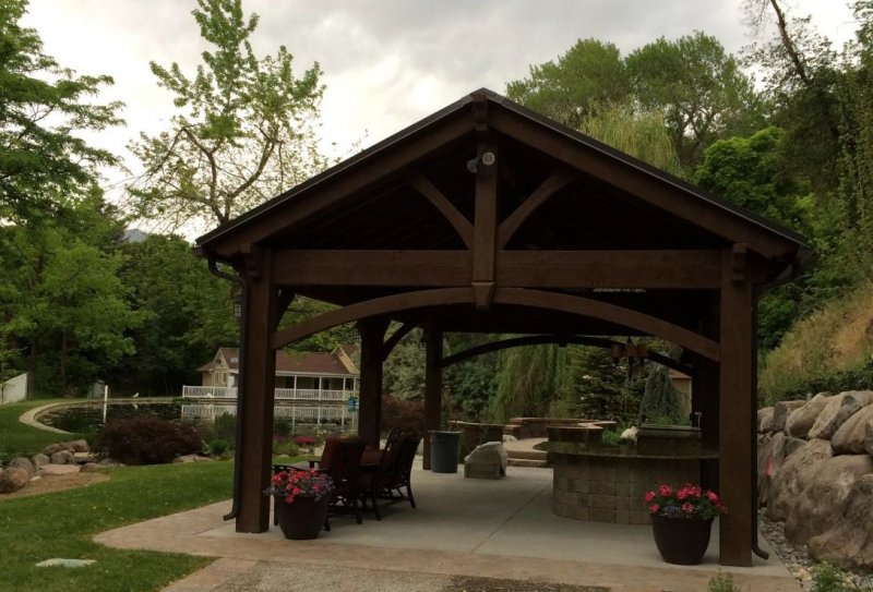 Timber frame Gazebo Patio Pavilion