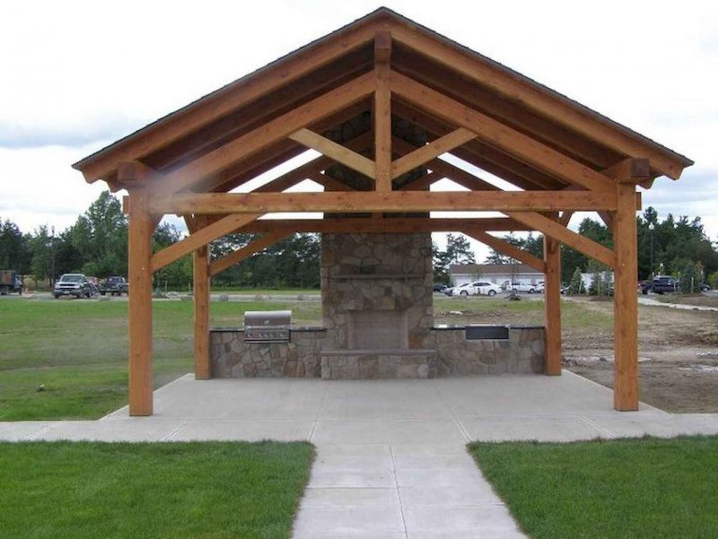 Timber frame Gazebo Patio Pavilion