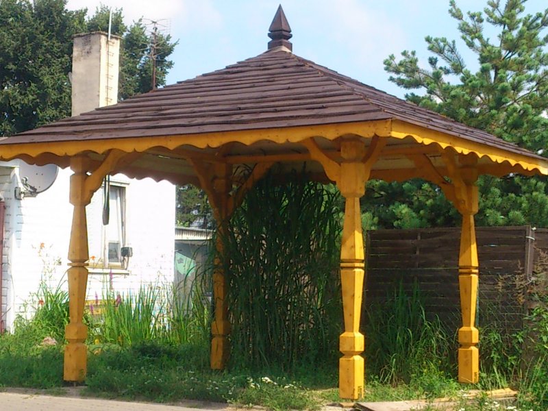 Резные столбы для беседки
