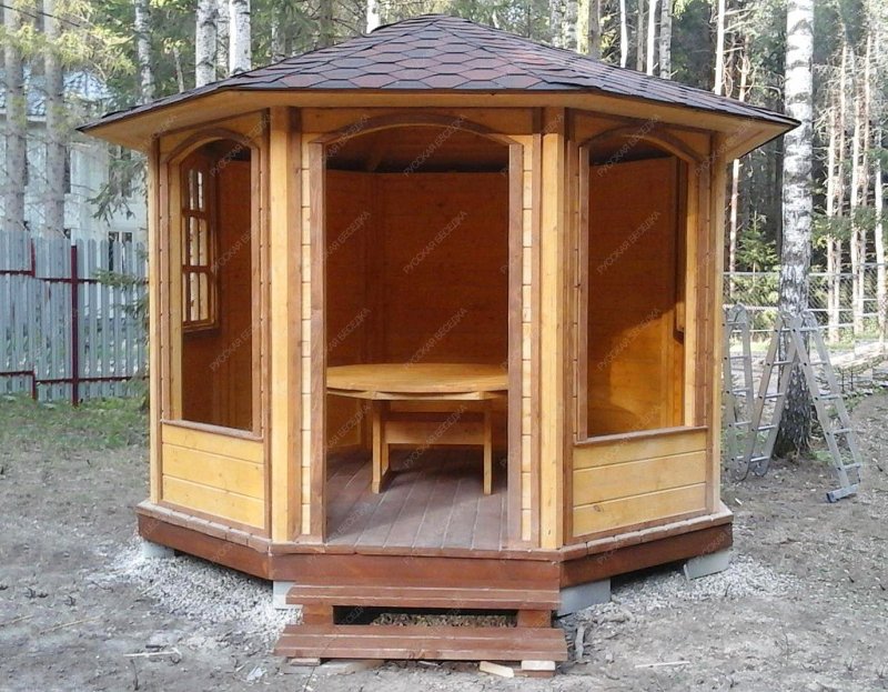 Беседка восьмигранная 4м