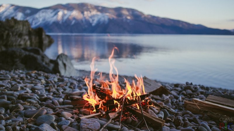 Горы Тургояк лес костер