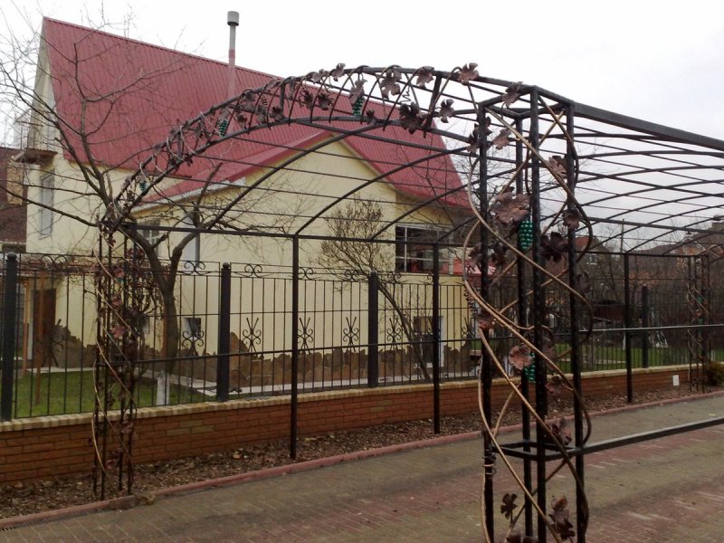 Навес под виноград
