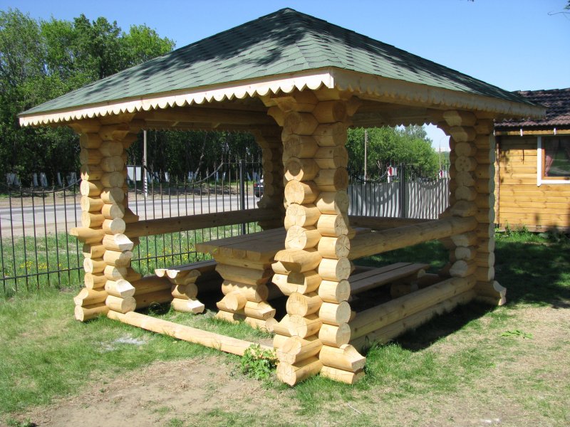 Беседка из круглого бруса