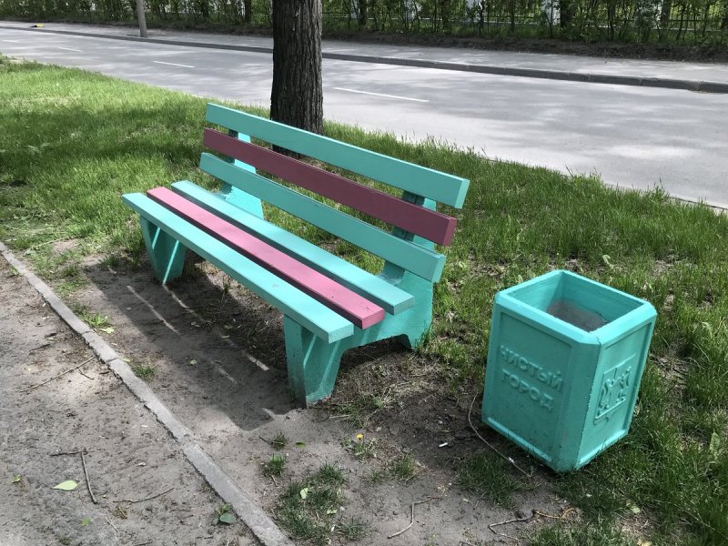 Покрасить лавочку красиво