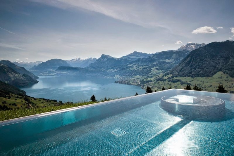 Бассейн в the Cambrian Hotel, Швейцария