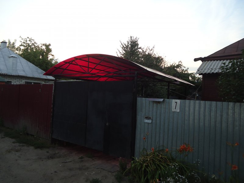 Навес из 50 трубы