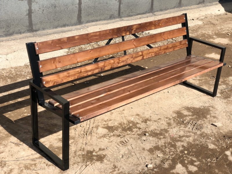 Скамья со спинкой "Парковая-2" 2000х700х820