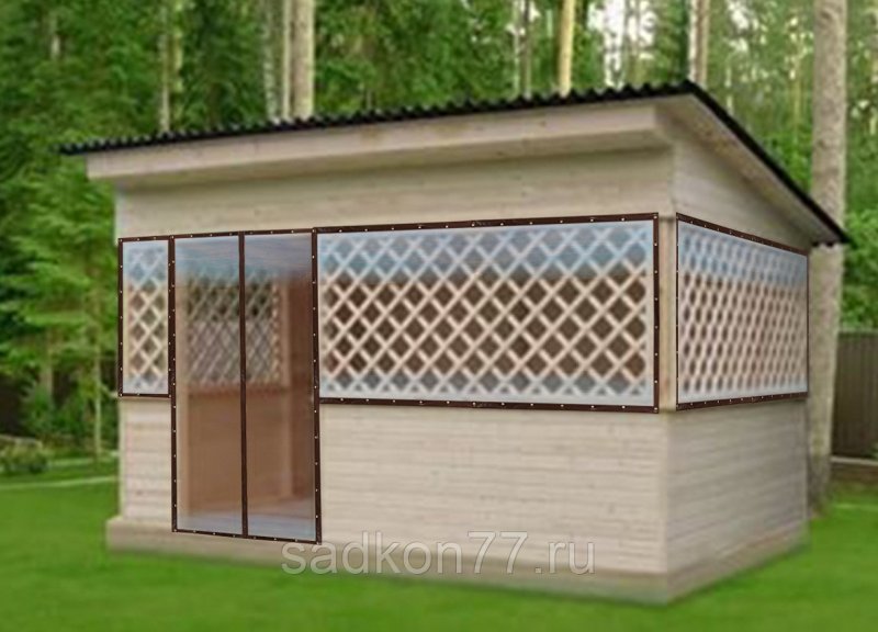 Беседка брусовая Gazebos