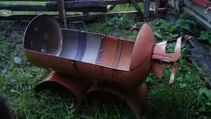 Гриль из фреонового баллона