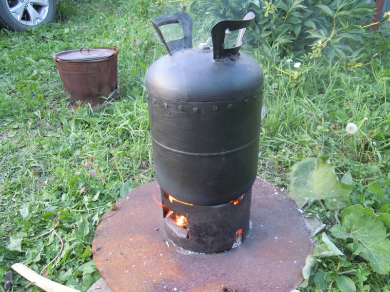 Расширитель бак из газового баллона