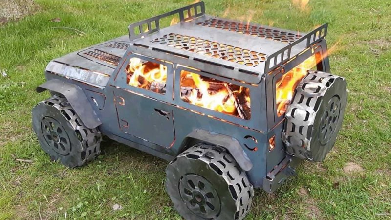 Мангал в виде авто