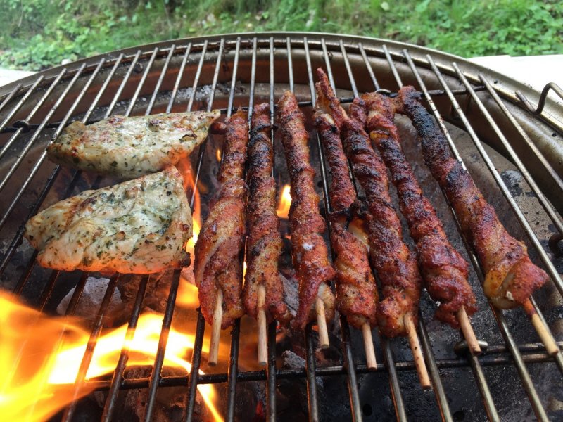 Мясо на мангале