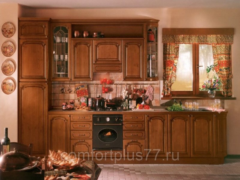 Кухня из массива дуба