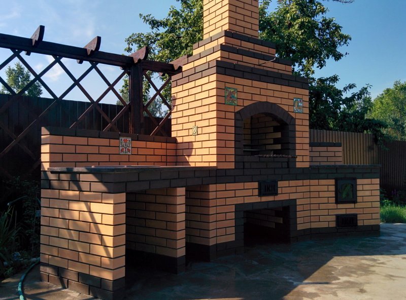 Мангал из кирпича
