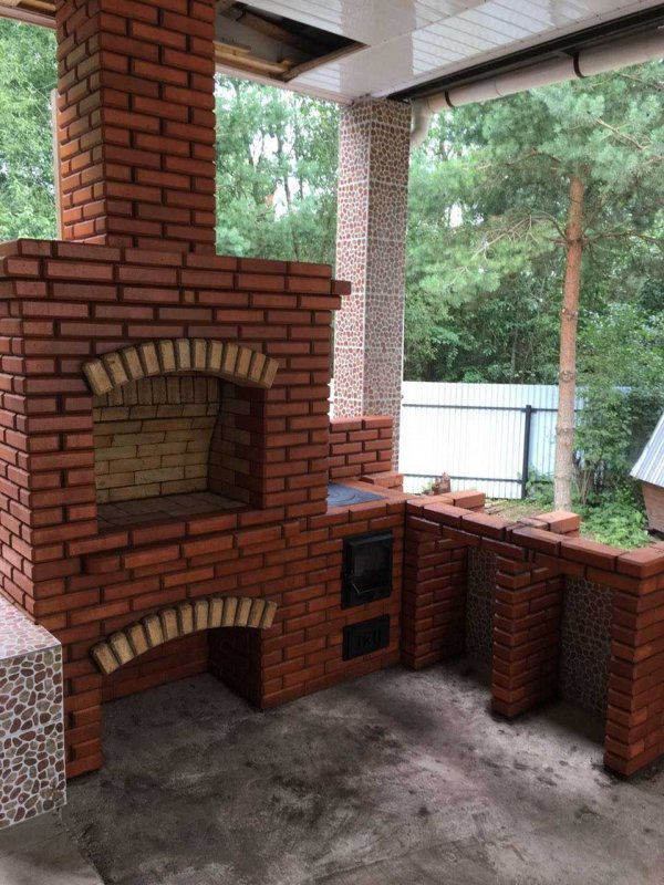 Мангал из кирпича