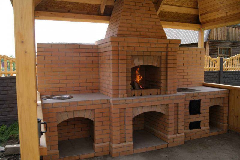 Барбекю из кирпича
