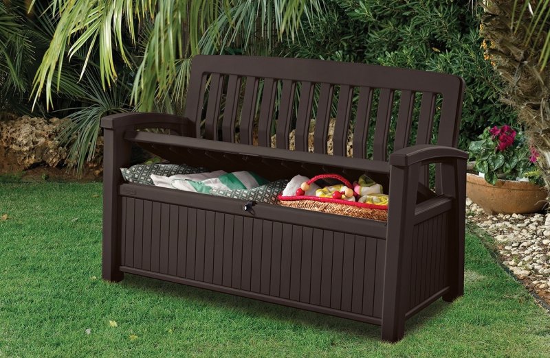 Скамья сундук Patio Bench 227л коричневый