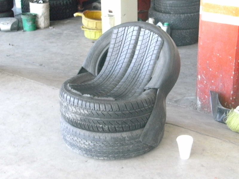 Кресло из автошин