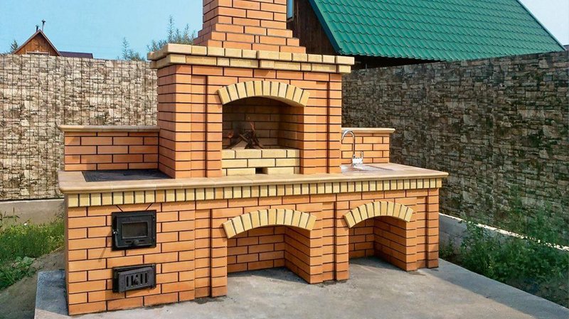 Мангальные комплексы из кирпича