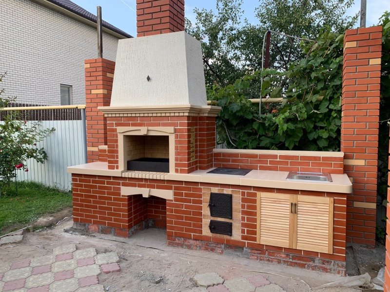 Мангал из кирпича