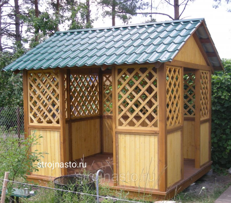 Садовые беседки из дерева