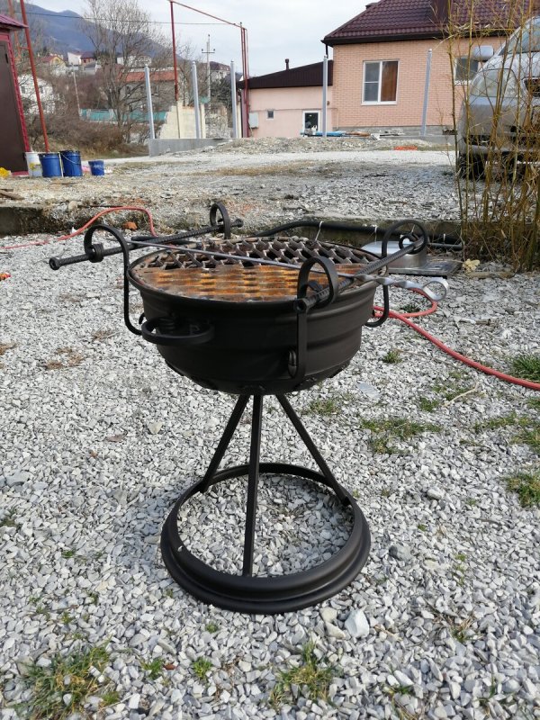 Барбекю из колесного диска