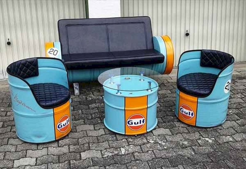 Мебель из бочек 200л