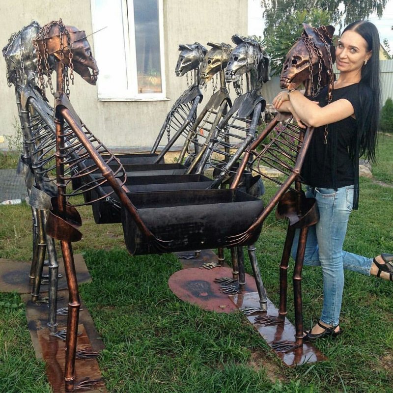 Мангалы скелеты из металла