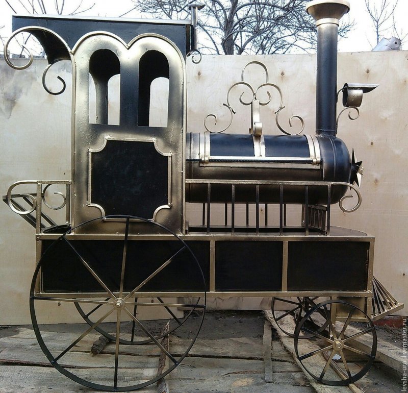 Мангалы кованые паровоз