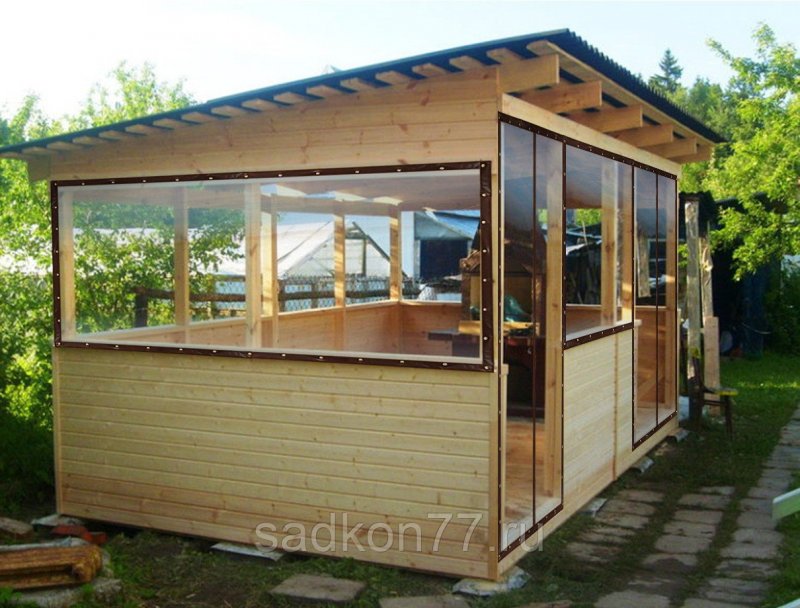 Белая беседка из дерева (81 фото)