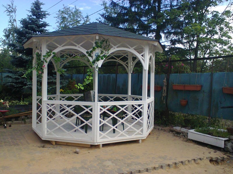 Красивые ажурные беседки