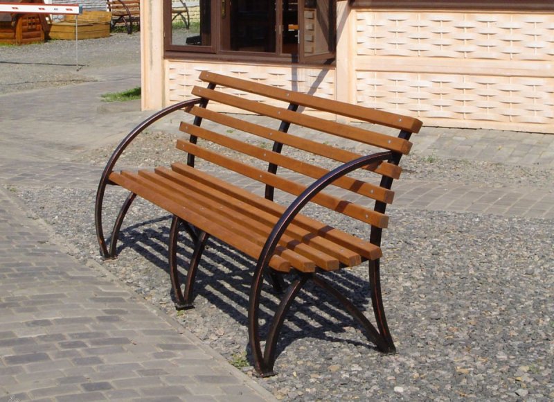 Скамейка Садовая из профильной трубы