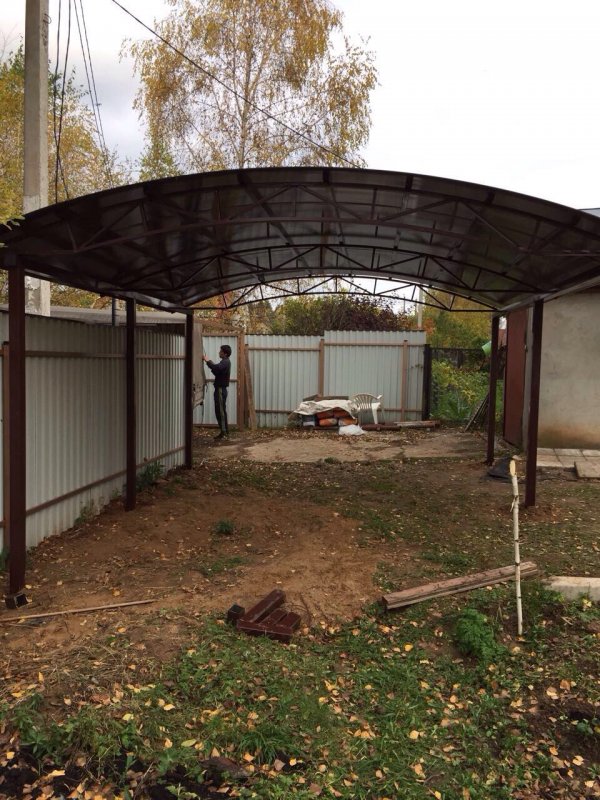 Автонавесы из поликарбоната 3х5