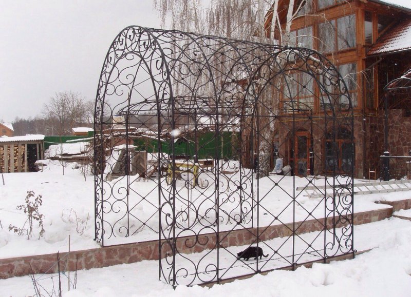 Кованые арки для винограда
