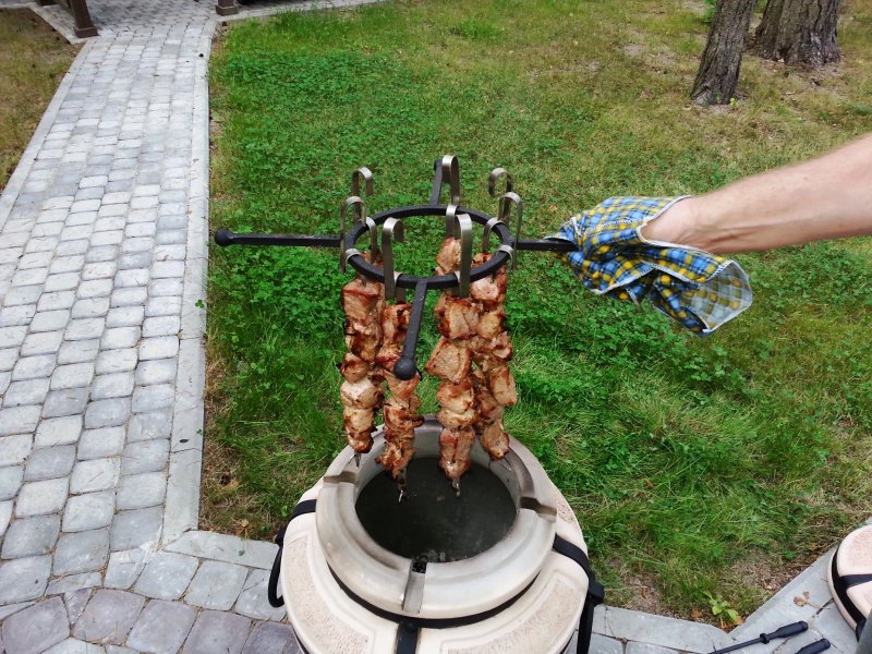 Тандыр готовка шашлыка