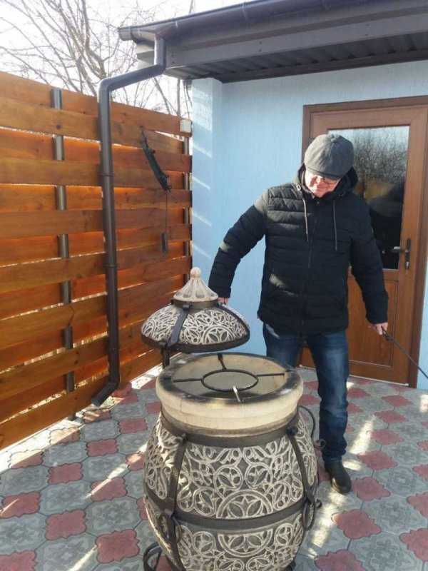 Домик для тандыра на даче